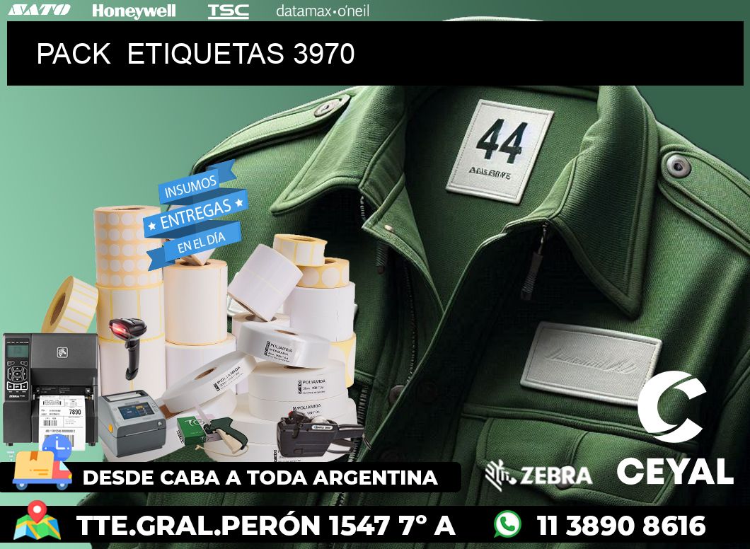 PACK ETIQUETAS 3970