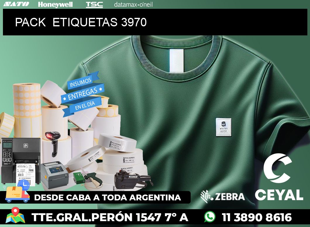 PACK ETIQUETAS 3970