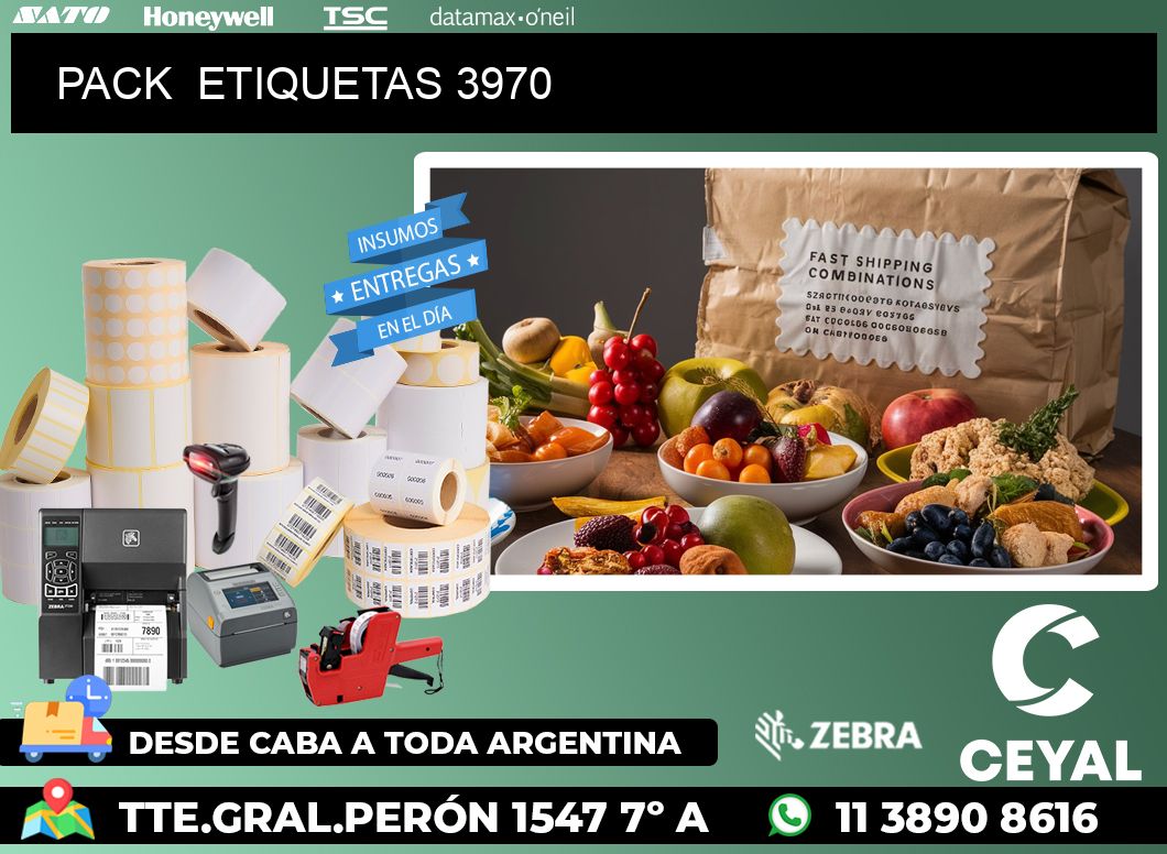 PACK ETIQUETAS 3970
