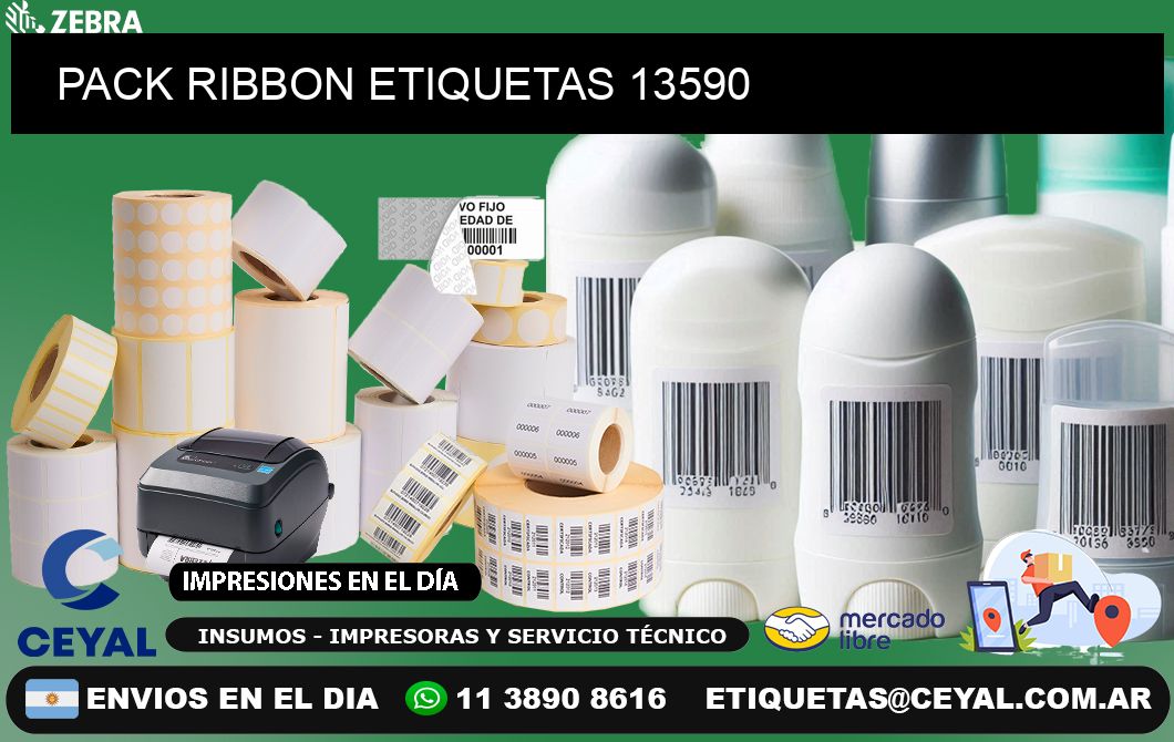 PACK RIBBON ETIQUETAS 13590