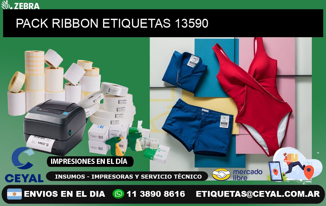 PACK RIBBON ETIQUETAS 13590