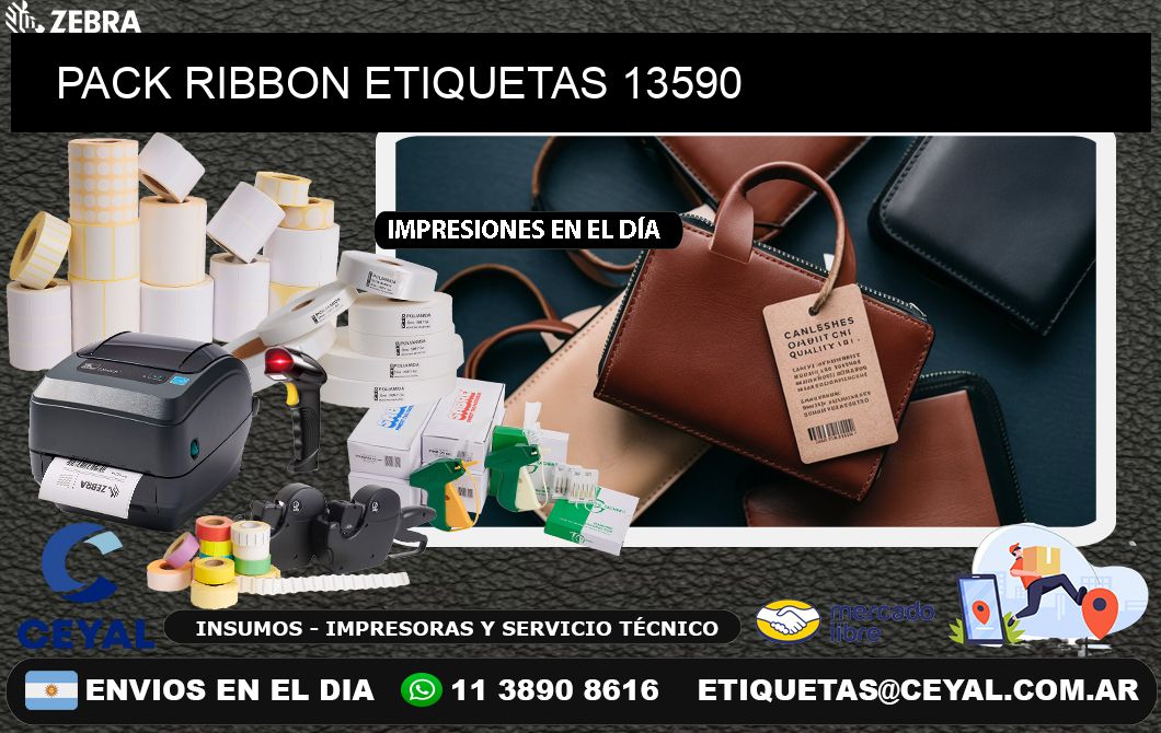 PACK RIBBON ETIQUETAS 13590