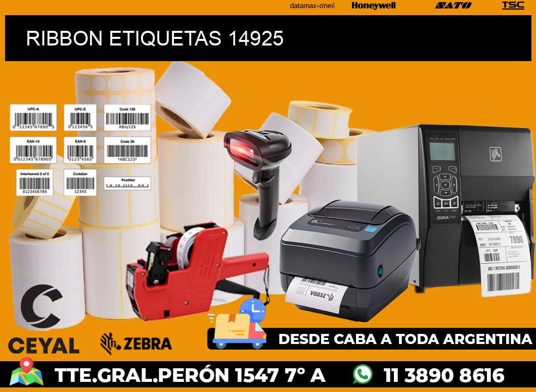 RIBBON ETIQUETAS 14925
