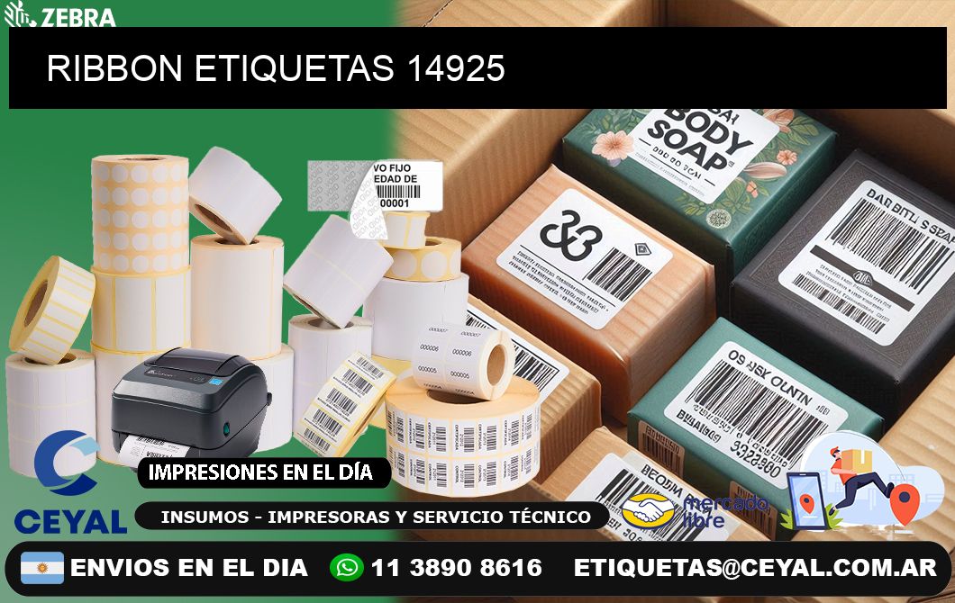 RIBBON ETIQUETAS 14925