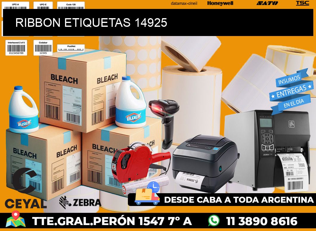 RIBBON ETIQUETAS 14925