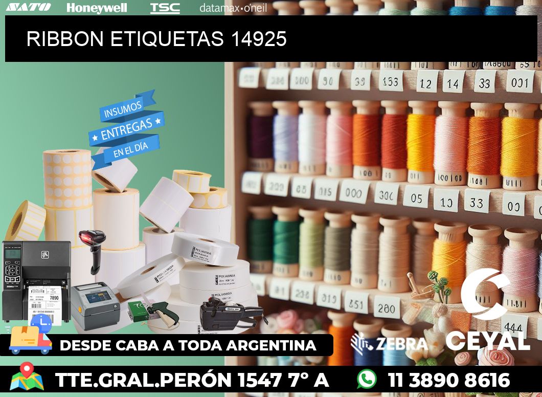 RIBBON ETIQUETAS 14925