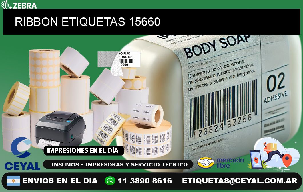 RIBBON ETIQUETAS 15660