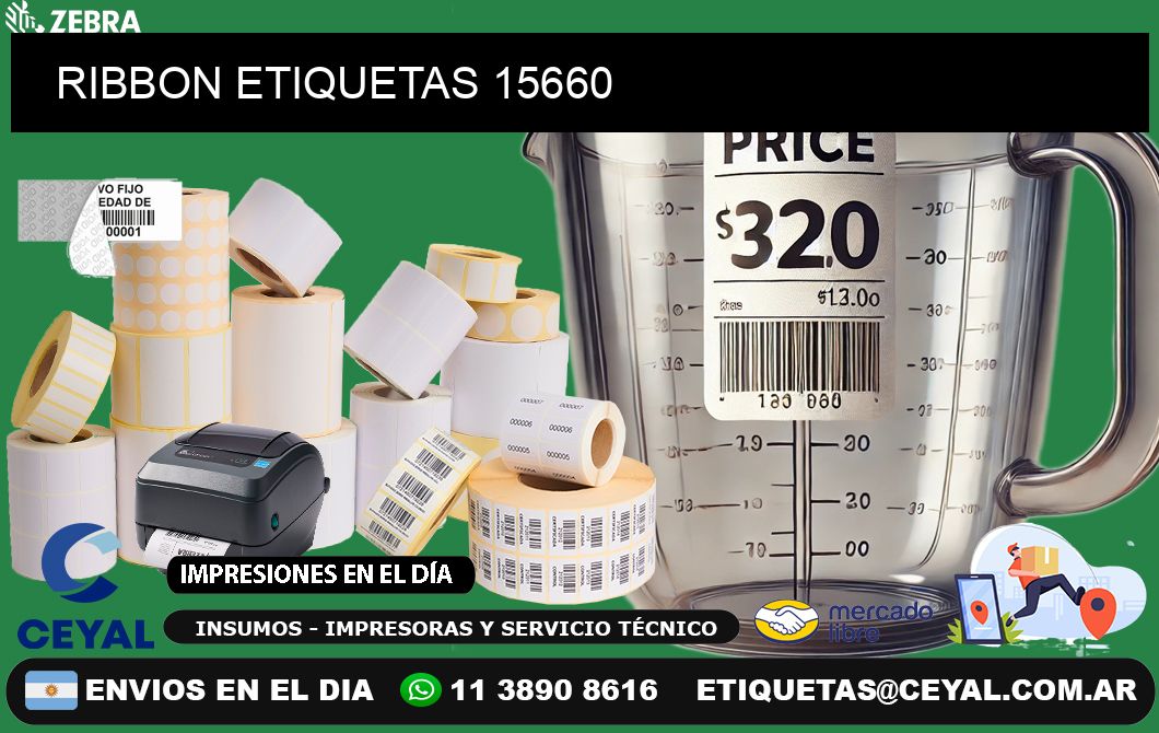 RIBBON ETIQUETAS 15660