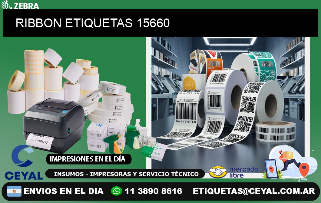 RIBBON ETIQUETAS 15660