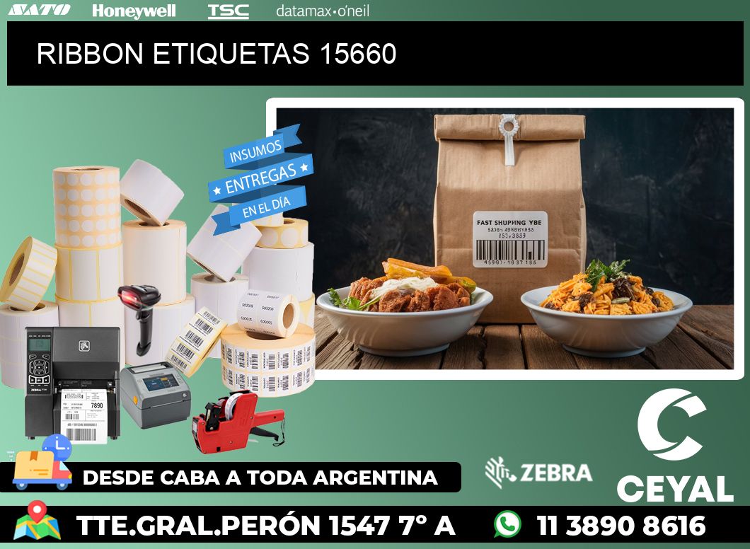 RIBBON ETIQUETAS 15660