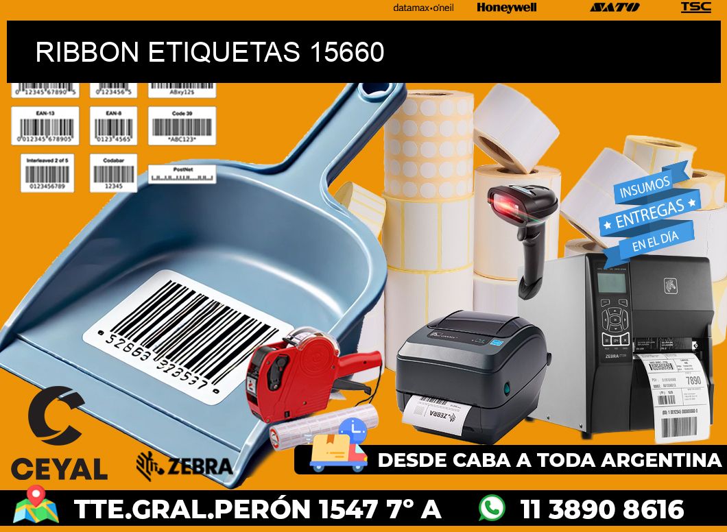 RIBBON ETIQUETAS 15660