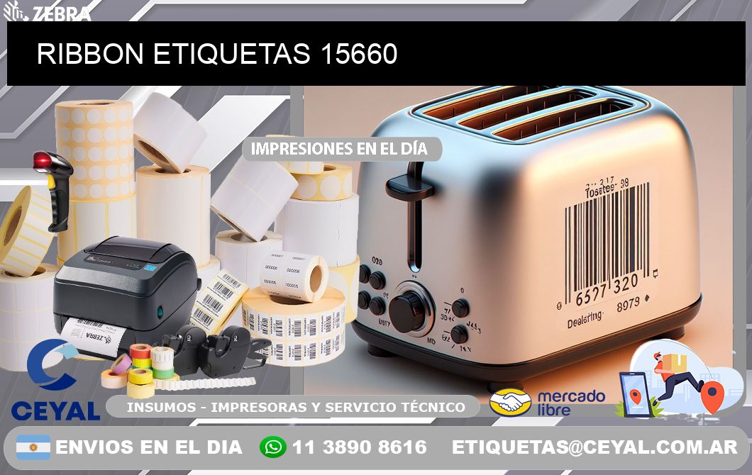 RIBBON ETIQUETAS 15660
