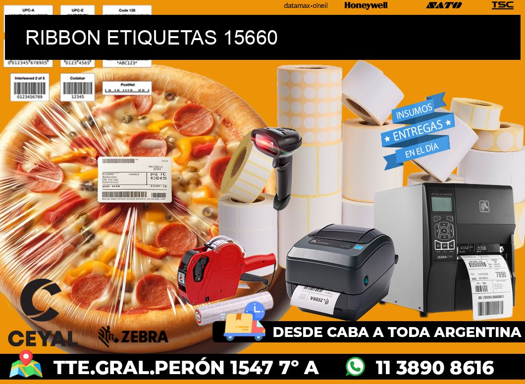RIBBON ETIQUETAS 15660