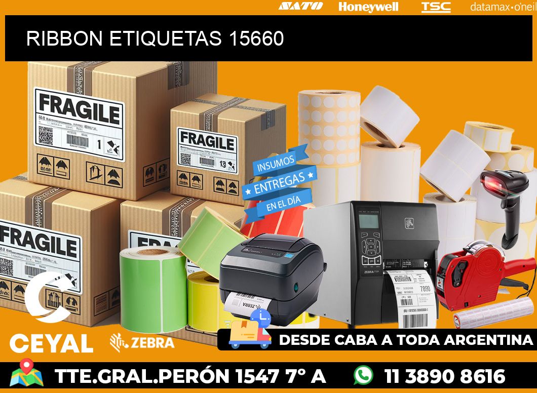 RIBBON ETIQUETAS 15660