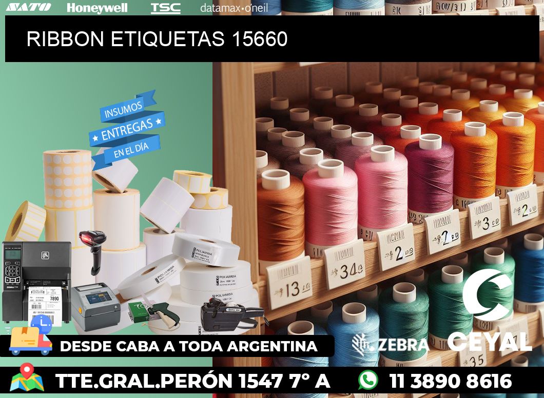 RIBBON ETIQUETAS 15660