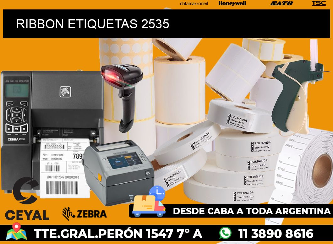 RIBBON ETIQUETAS 2535