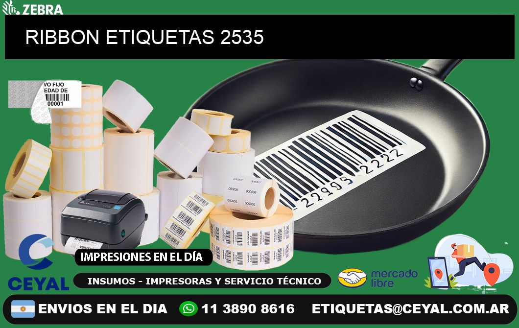 RIBBON ETIQUETAS 2535