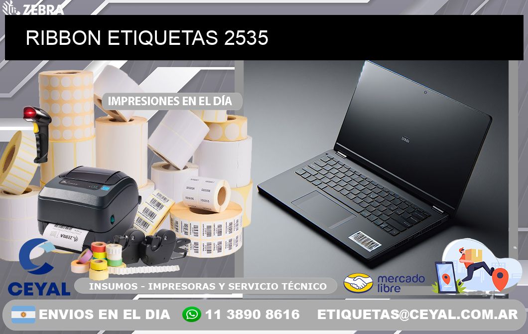 RIBBON ETIQUETAS 2535