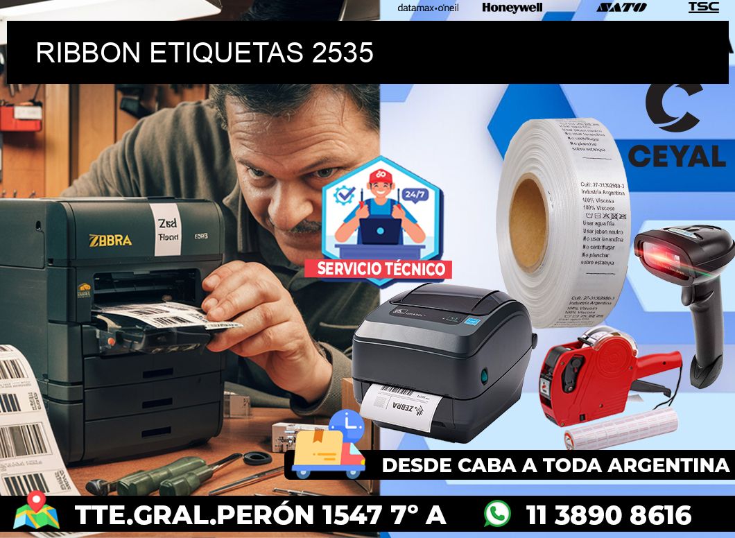 RIBBON ETIQUETAS 2535