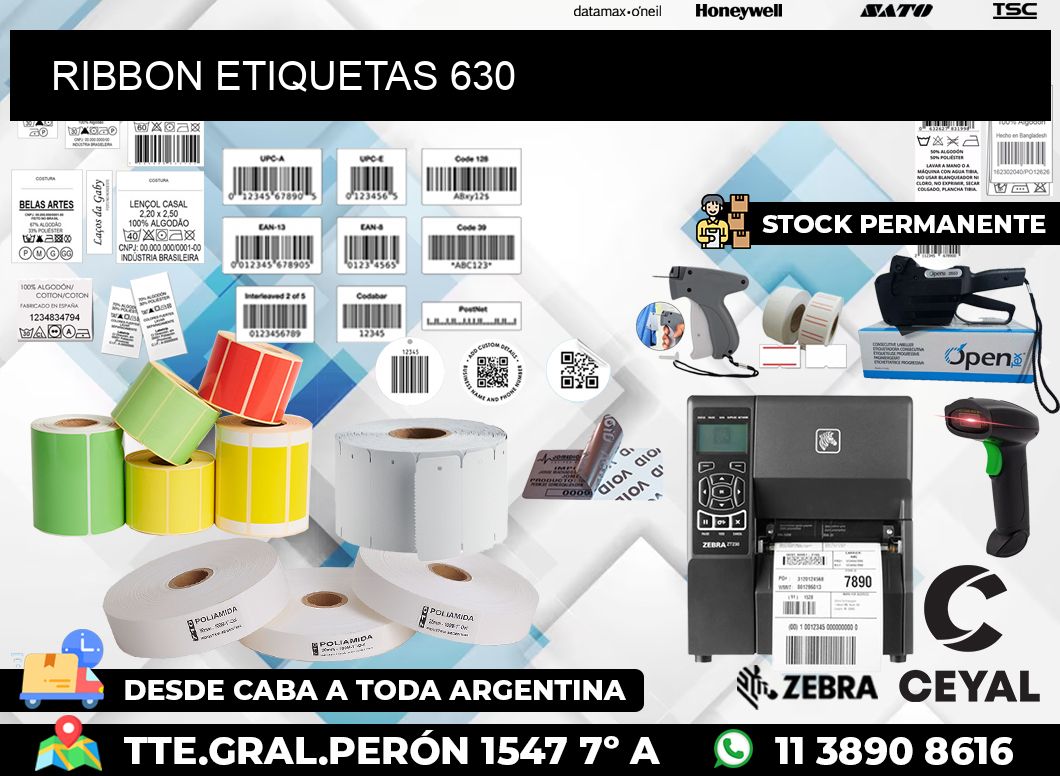 RIBBON ETIQUETAS 630