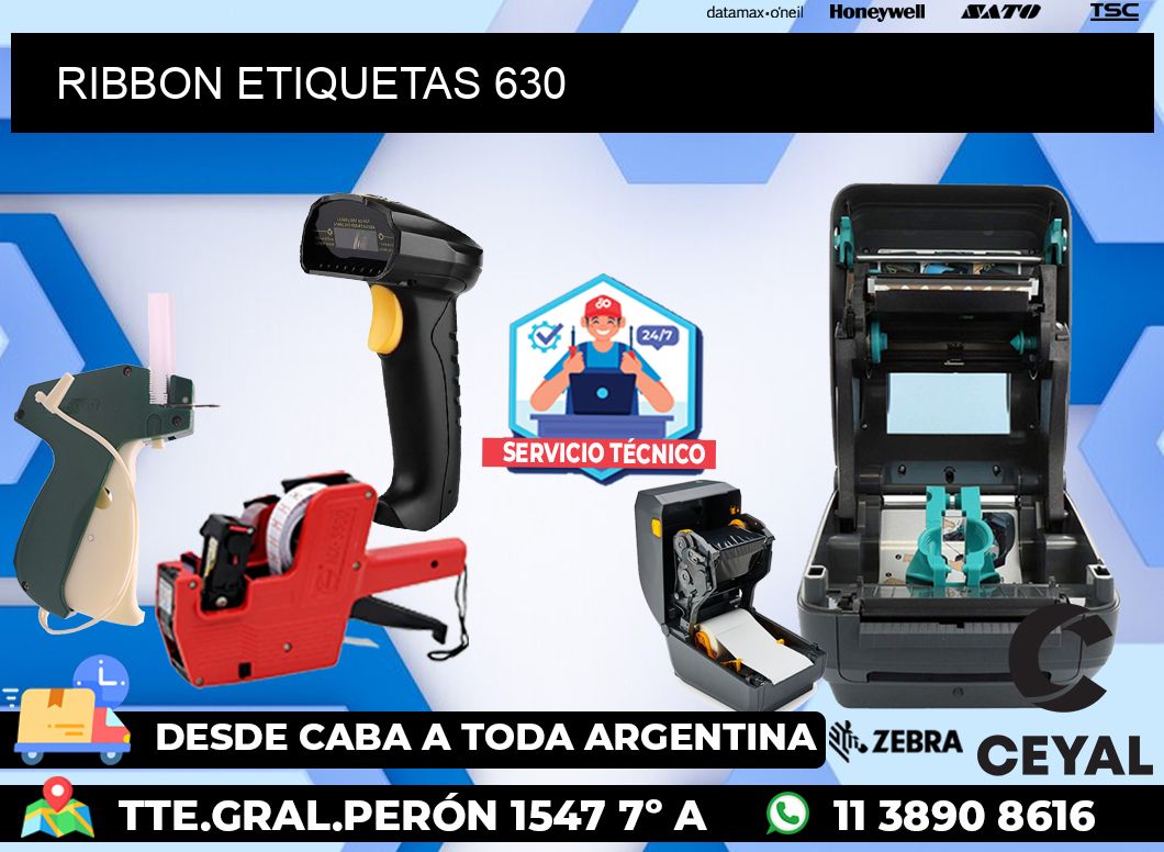 RIBBON ETIQUETAS 630