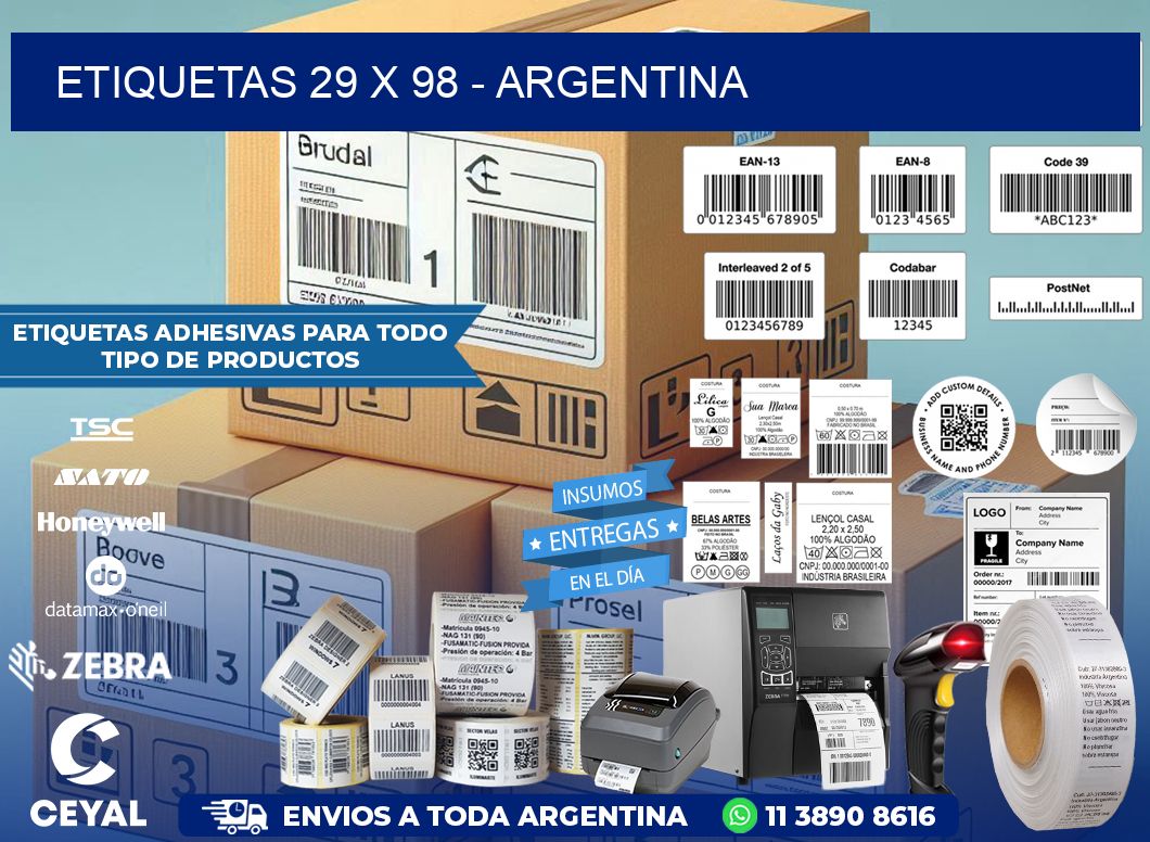 ETIQUETAS 29 x 98 – ARGENTINA