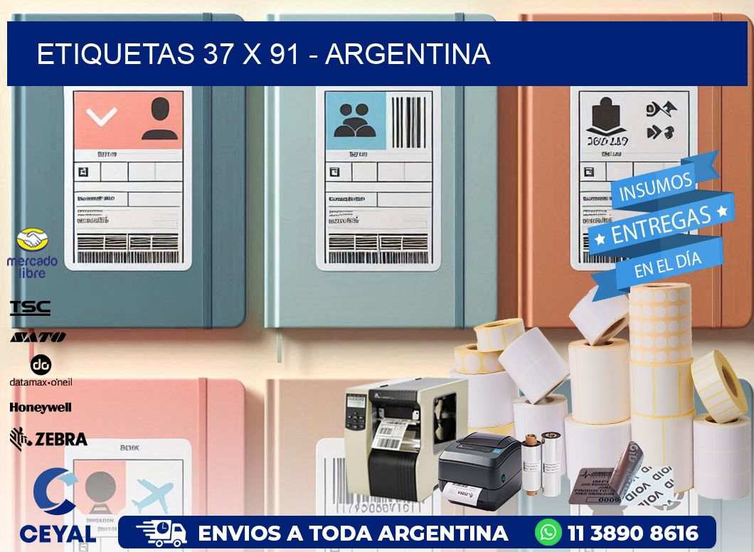 ETIQUETAS 37 x 91 - ARGENTINA