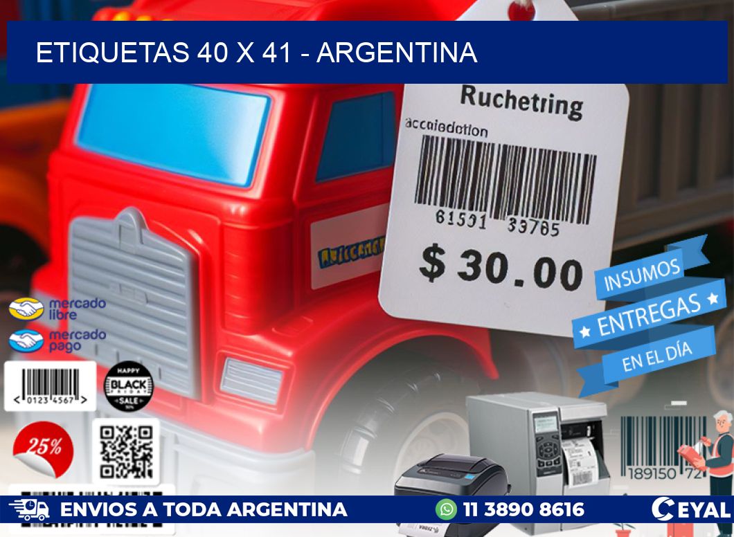 ETIQUETAS 40 x 41 - ARGENTINA