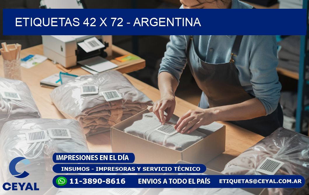 ETIQUETAS 42 x 72 - ARGENTINA