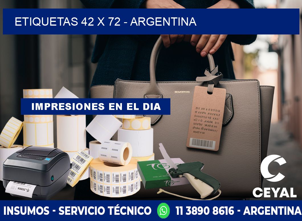 ETIQUETAS 42 x 72 - ARGENTINA