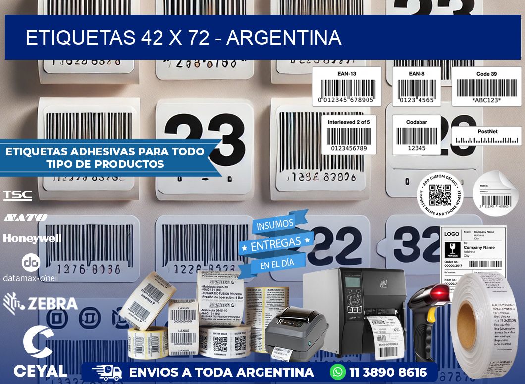 ETIQUETAS 42 x 72 - ARGENTINA