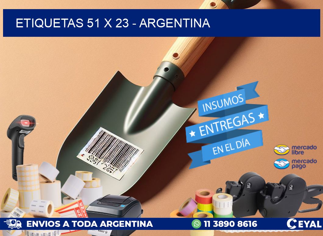 ETIQUETAS 51 x 23 - ARGENTINA