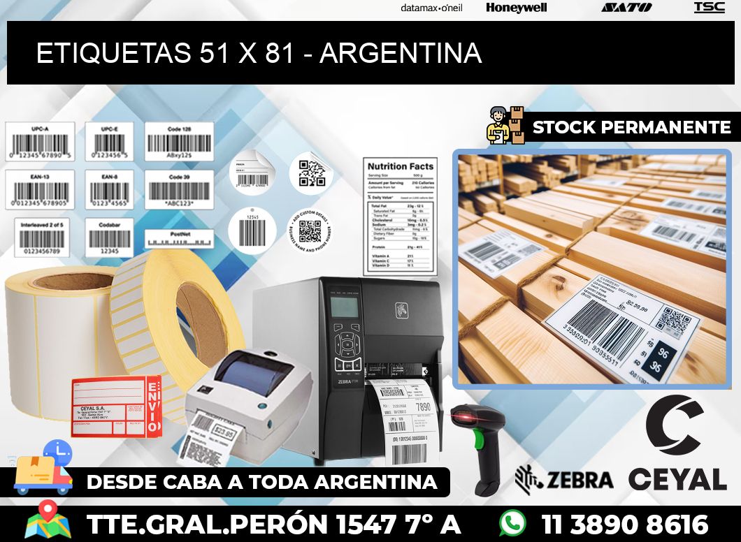 ETIQUETAS 51 x 81 – ARGENTINA