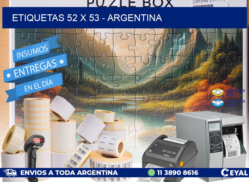 ETIQUETAS 52 x 53 - ARGENTINA