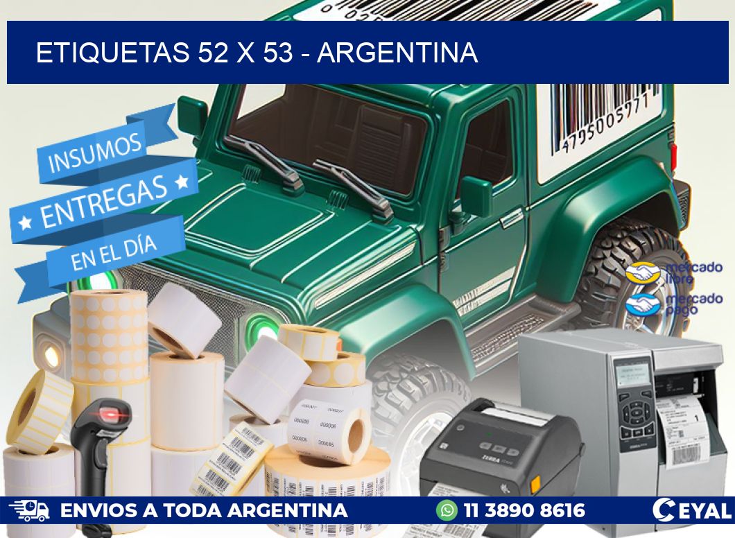 ETIQUETAS 52 x 53 - ARGENTINA