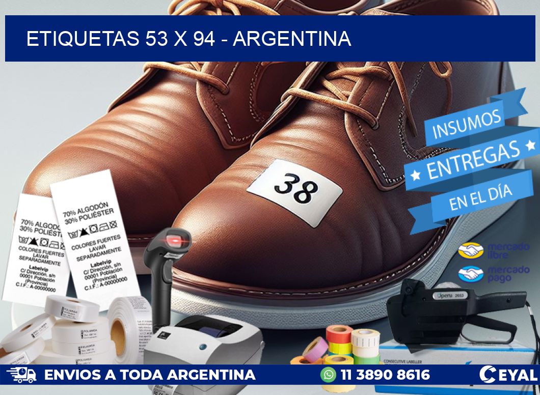 ETIQUETAS 53 x 94 – ARGENTINA