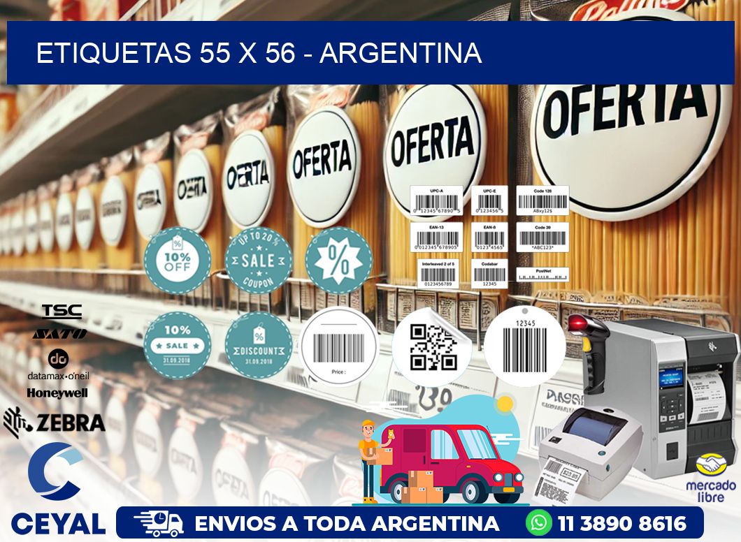 ETIQUETAS 55 x 56 - ARGENTINA