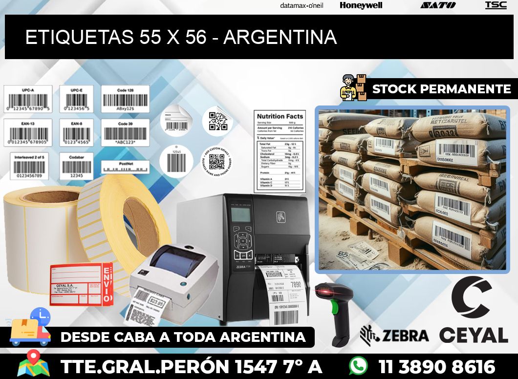 ETIQUETAS 55 x 56 – ARGENTINA