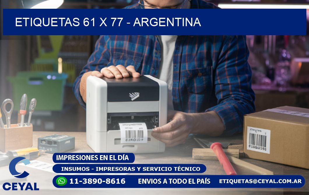 ETIQUETAS 61 x 77 - ARGENTINA