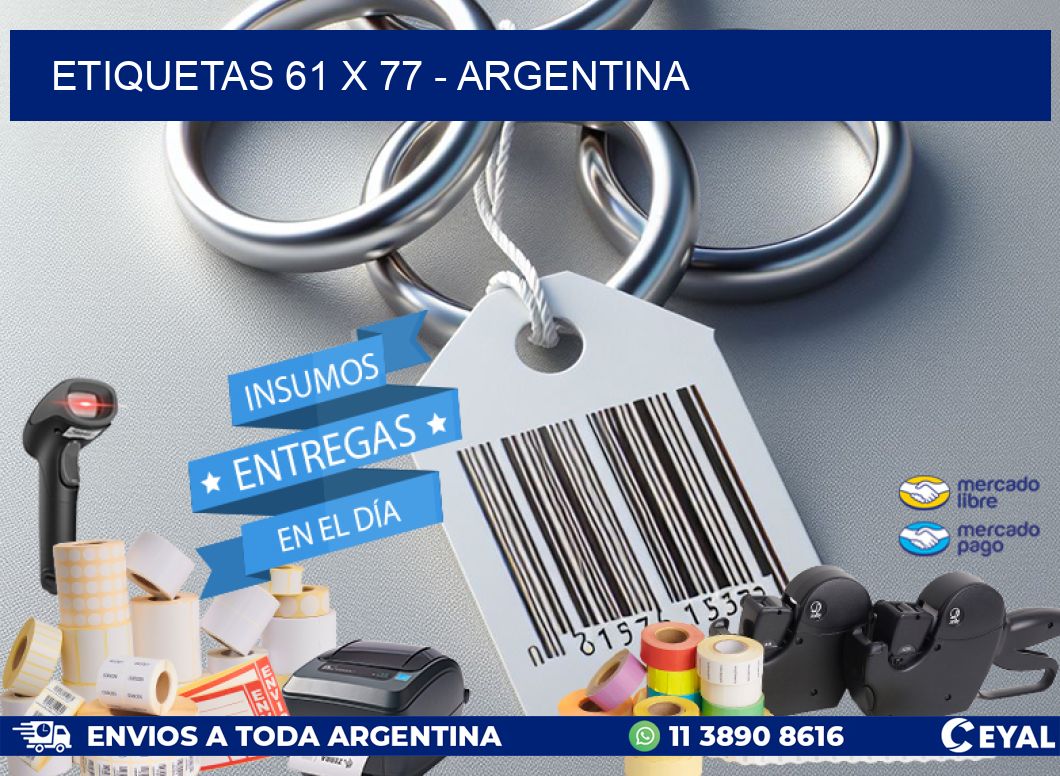 ETIQUETAS 61 x 77 - ARGENTINA