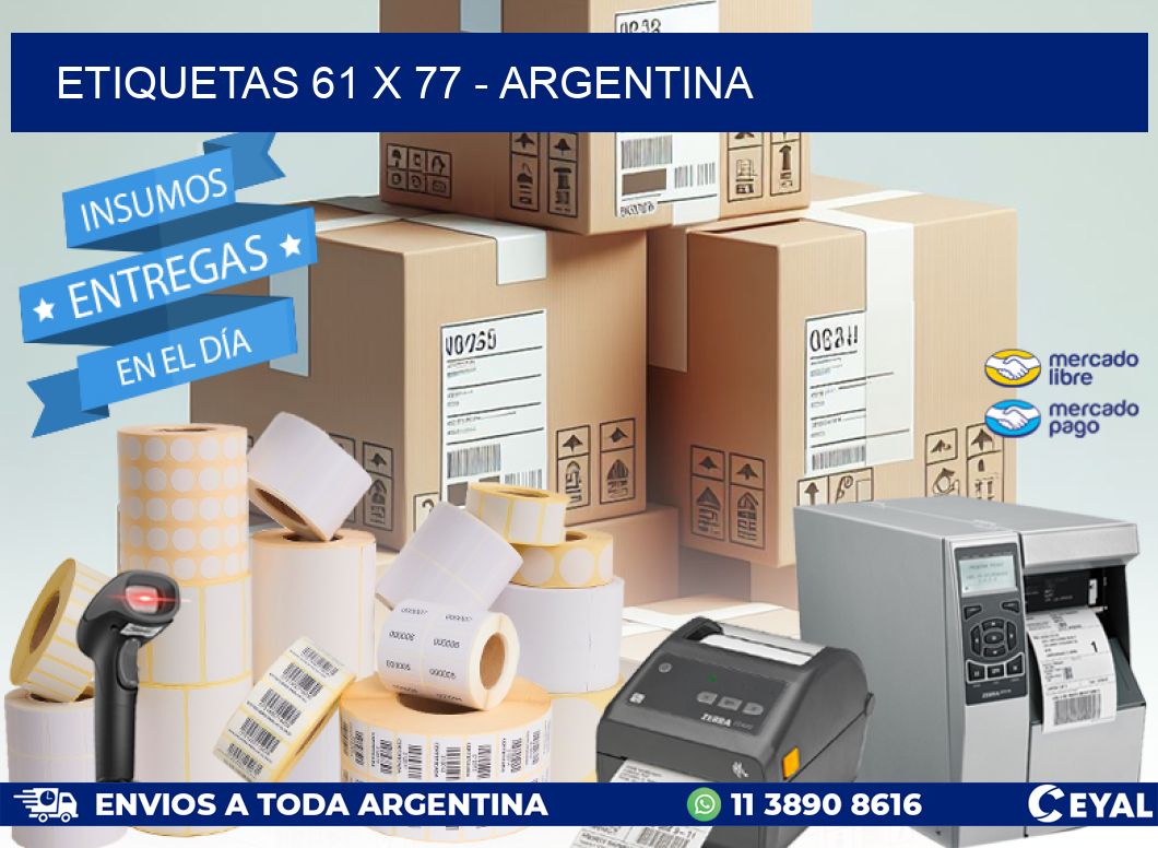 ETIQUETAS 61 x 77 - ARGENTINA