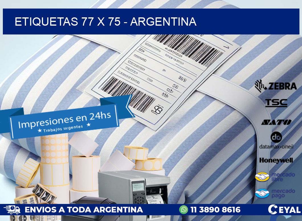 ETIQUETAS 77 x 75 - ARGENTINA