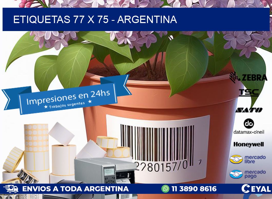 ETIQUETAS 77 x 75 - ARGENTINA