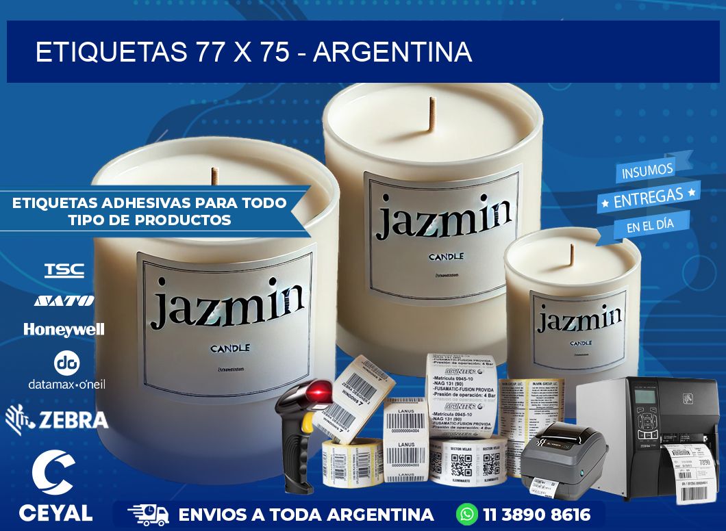 ETIQUETAS 77 x 75 - ARGENTINA