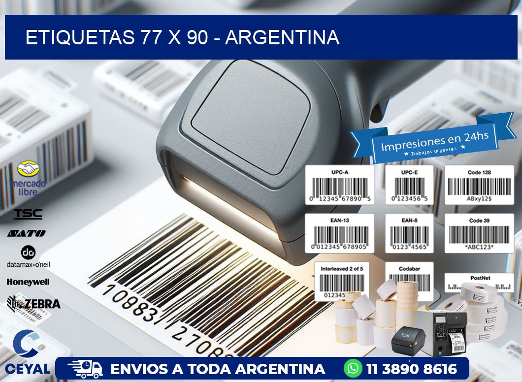 ETIQUETAS 77 x 90 - ARGENTINA