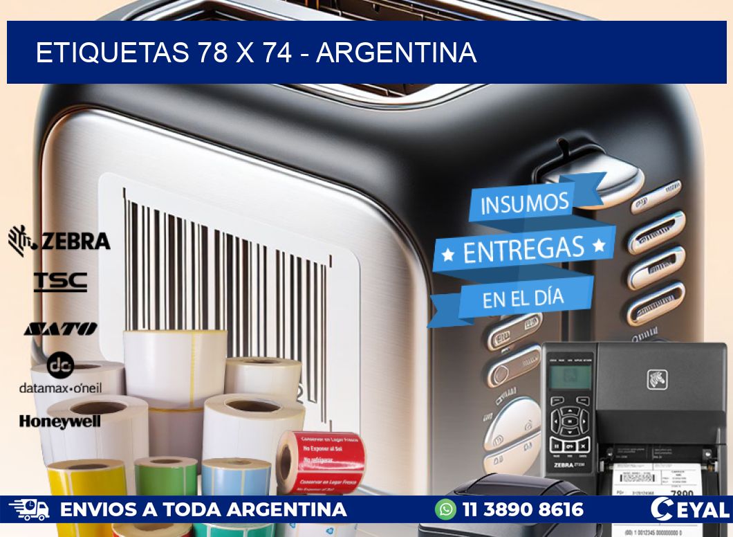 ETIQUETAS 78 x 74 - ARGENTINA