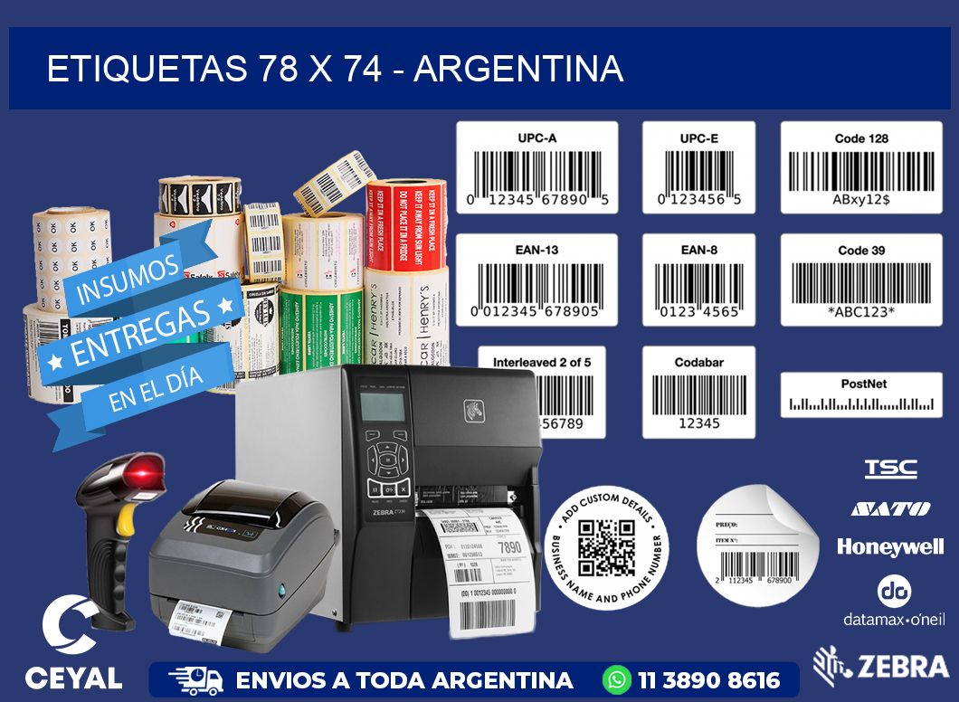 ETIQUETAS 78 x 74 - ARGENTINA