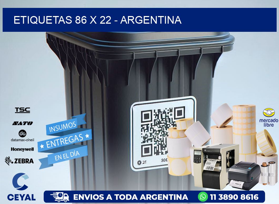 ETIQUETAS 86 x 22 - ARGENTINA