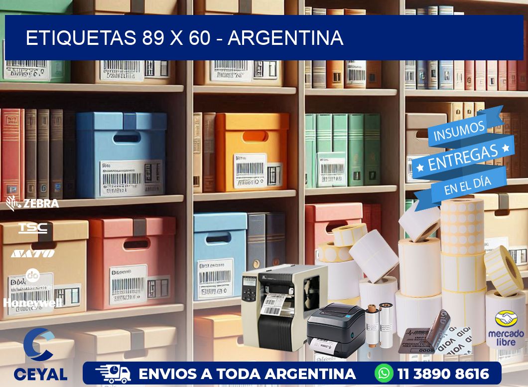 ETIQUETAS 89 x 60 - ARGENTINA