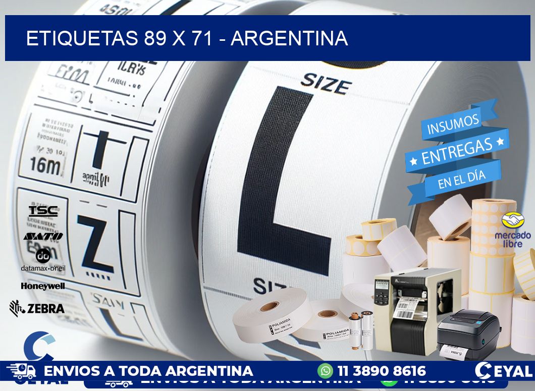 ETIQUETAS 89 x 71 - ARGENTINA